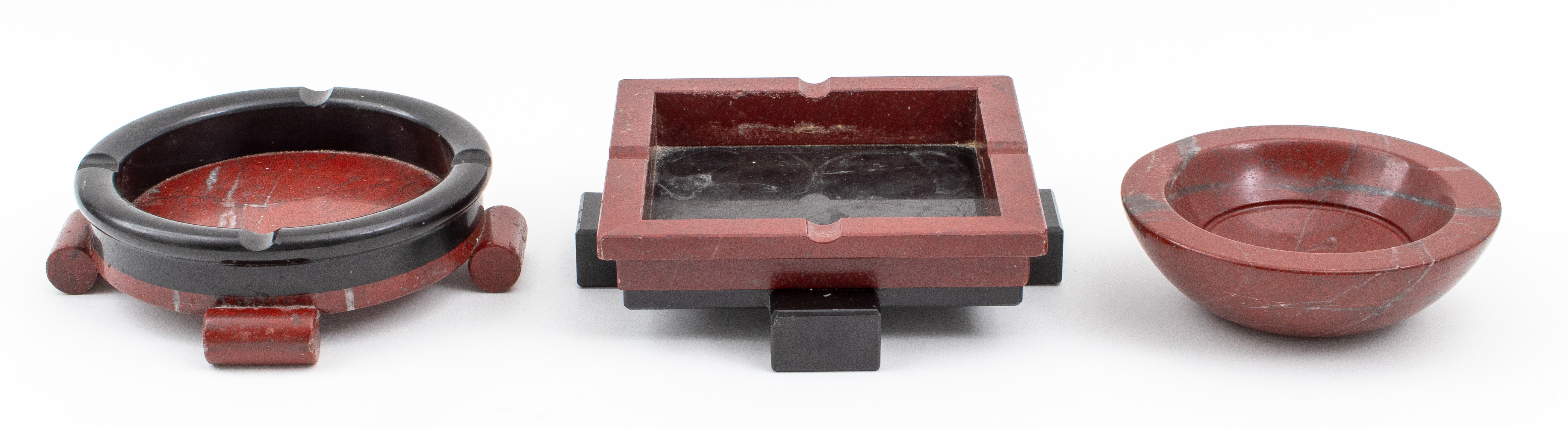 ART DECO RED JASPER & BLACK ONYX