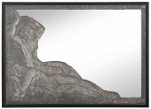 ART DECO RELIEF DECORATED LEAD