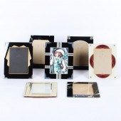 ART DECO REVERSE PAINTED GLASS