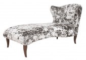 ART DECO REVIVAL GREY UPHOLSTE