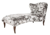 ART DECO REVIVAL GREY UPHOLSTE
