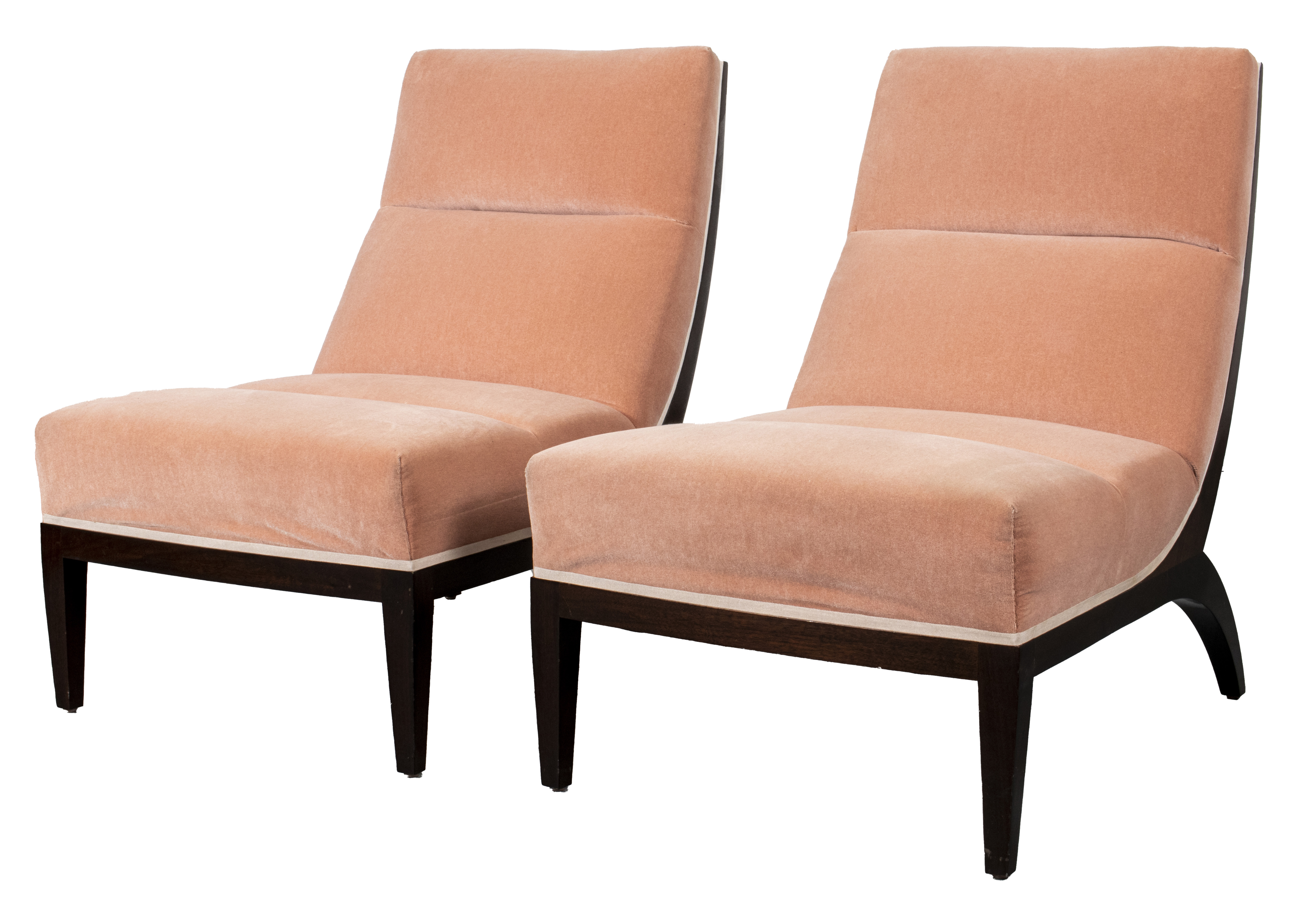 ART DECO REVIVAL SLIPPER CHAIRS Art