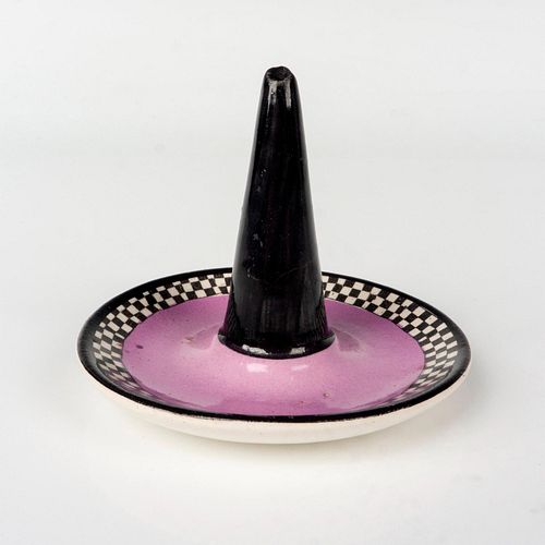 ART DECO RING HOLDER, PURPLE, BLACK