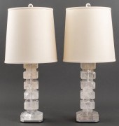 ART DECO ROCK CRYSTAL TABLE LA