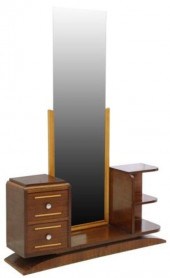 ART DECO ROSEWOOD & MAPLE VANI