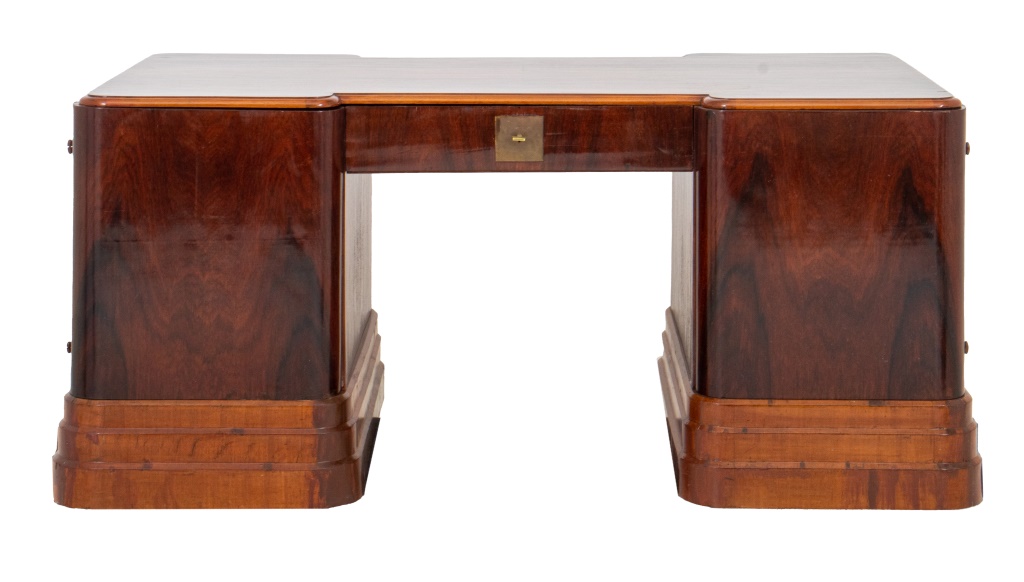 ART DECO ROSEWOOD VENEER DOUBLE