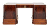 ART DECO ROSEWOOD VENEER DOUBL