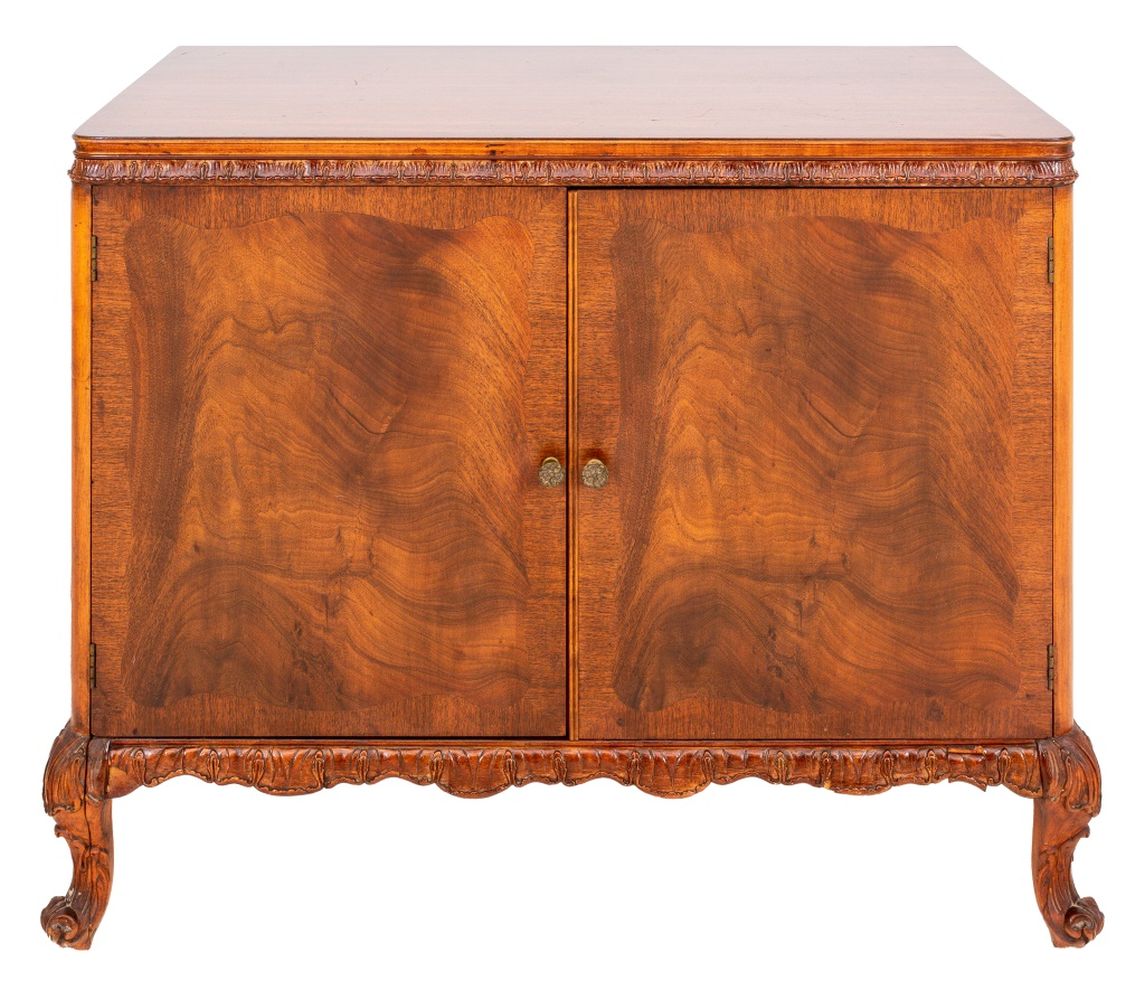 ART DECO ROSEWOOD VENEER TWO DOOR