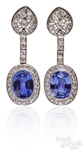 ART DECO SAPPHIRE AND DIAMOND