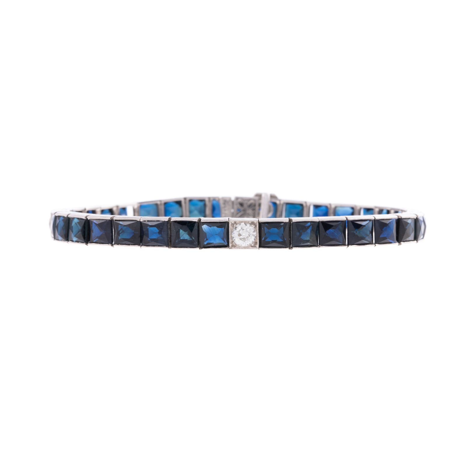 ART DECO SAPPHIRE & DIAMOND