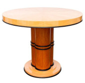 ART DECO SATINWOOD ROUND BREAK