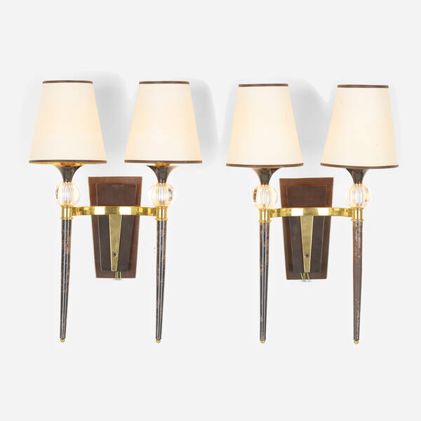 Art Deco. Sconces, pair. c. 1930,