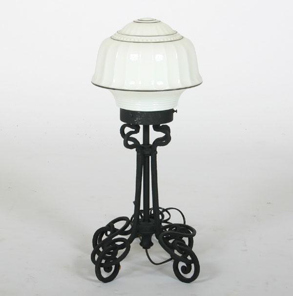 Art Deco scrolling wrought iron