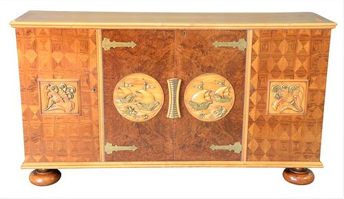 ART DECO SERVER, HAVING TWO