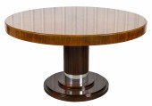 ART DECO SHELL INLAID OAK DINI