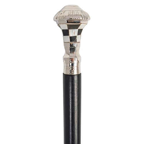 ART DECO SILVER-PLATED WALKING