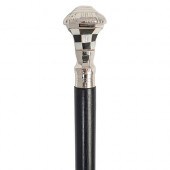 ART DECO SILVER-PLATED WALKING