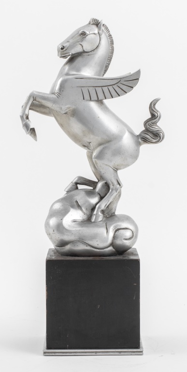 ART DECO SILVER TONE METAL