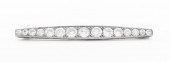 ART DECO SILVER WHITE TOPAZ GR