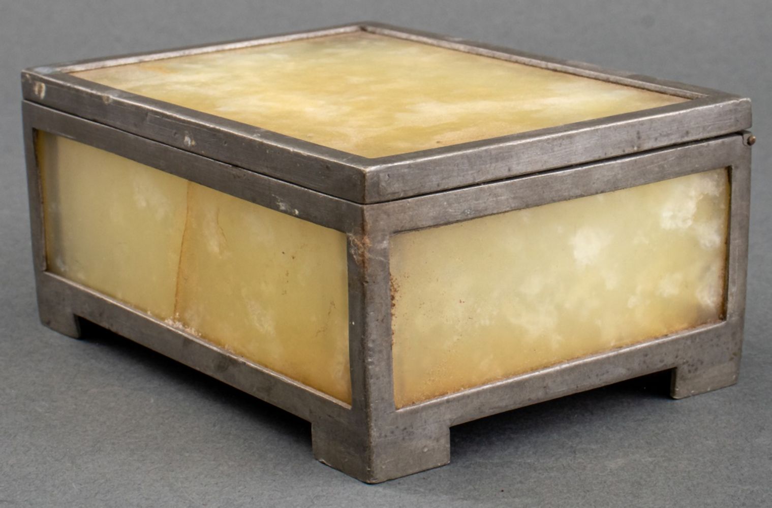 ART DECO SILVERED METAL AND
