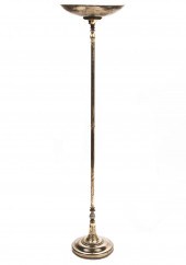 ART DECO SILVERED METAL TORCHE