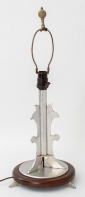 ART DECO SILVERED PALM TABLE L