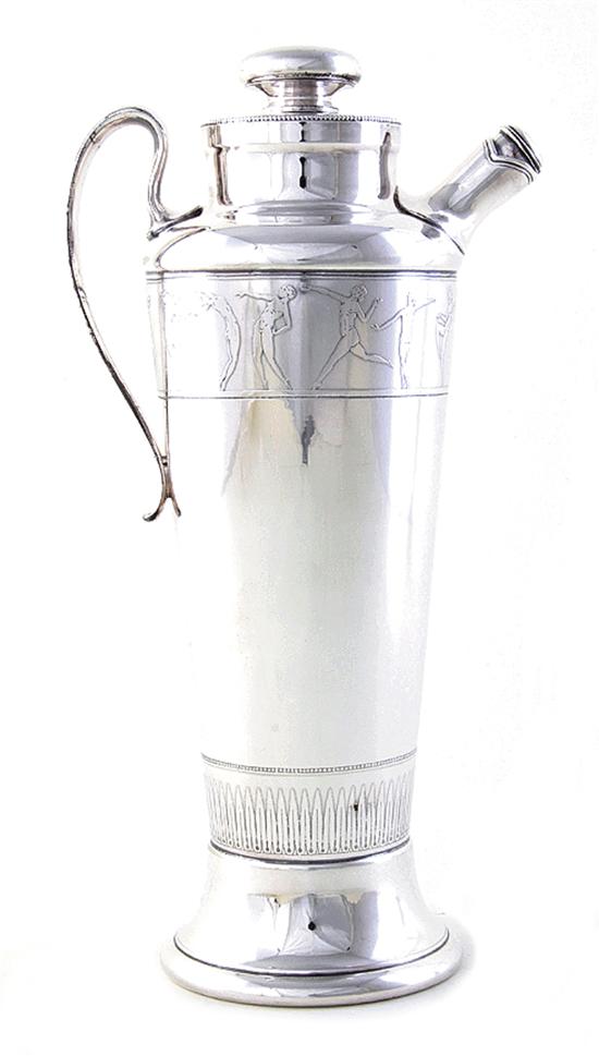 Art Deco silverplate musical