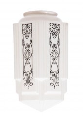 ART DECO "SKYSCRAPER" GLASS CE