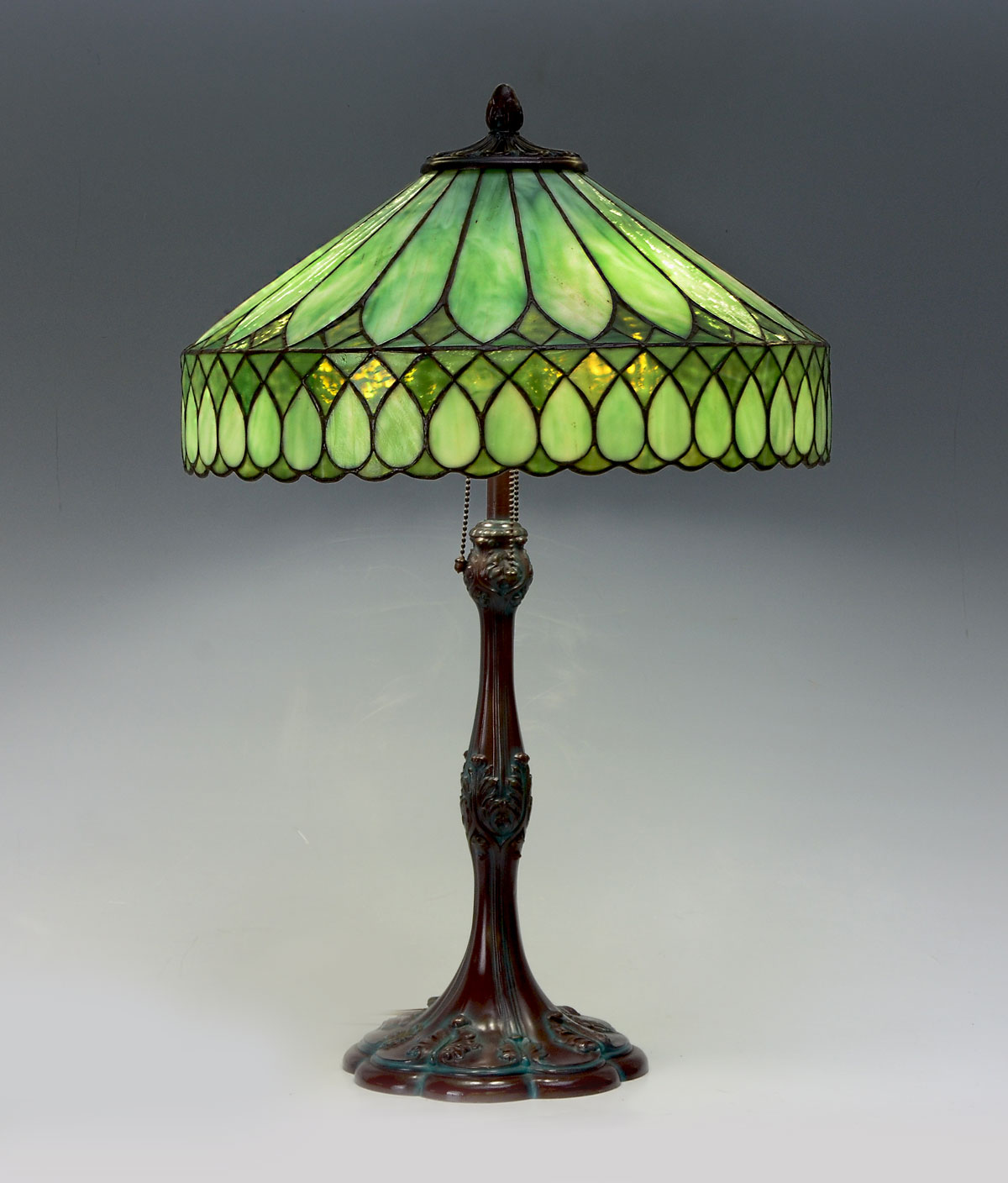 ART DECO STAINED GLASS TABLE