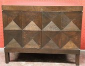 ART DECO STAINED OAK SIDE CABI