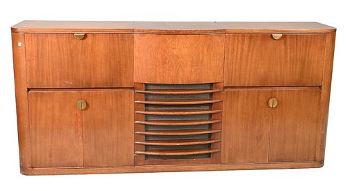 ART DECO STEREO CABINET, HAVING