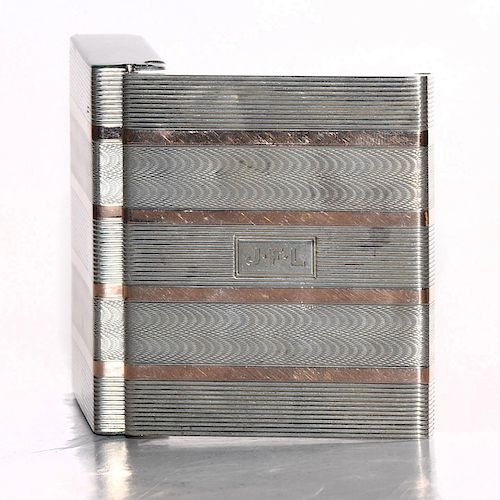 ART DECO STERLING SILVER AND 14K