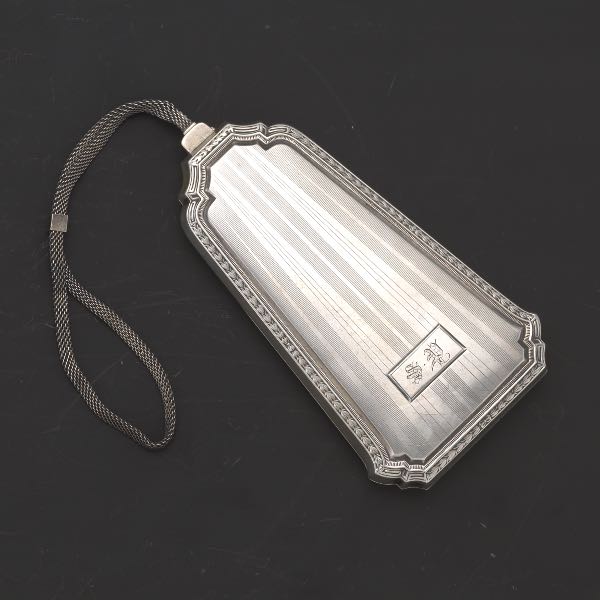 ART DECO STERLING SILVER MINAUDIERE