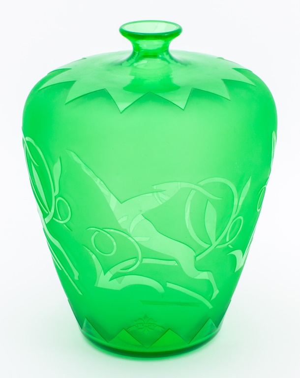 ART DECO STEUBEN ACID-ETCHED