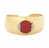 ART DECO STYLE 14K YG DIAMOND