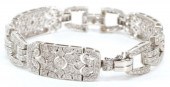 ART DECO STYLE 18KT WG & 1.25C