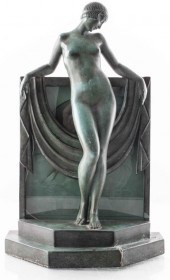 ART DECO STYLE BRONZE FIGURAL