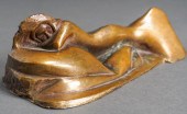ART DECO STYLE BRONZE FIGURE O