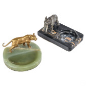 ART DECO STYLE BRONZE MARBLE A