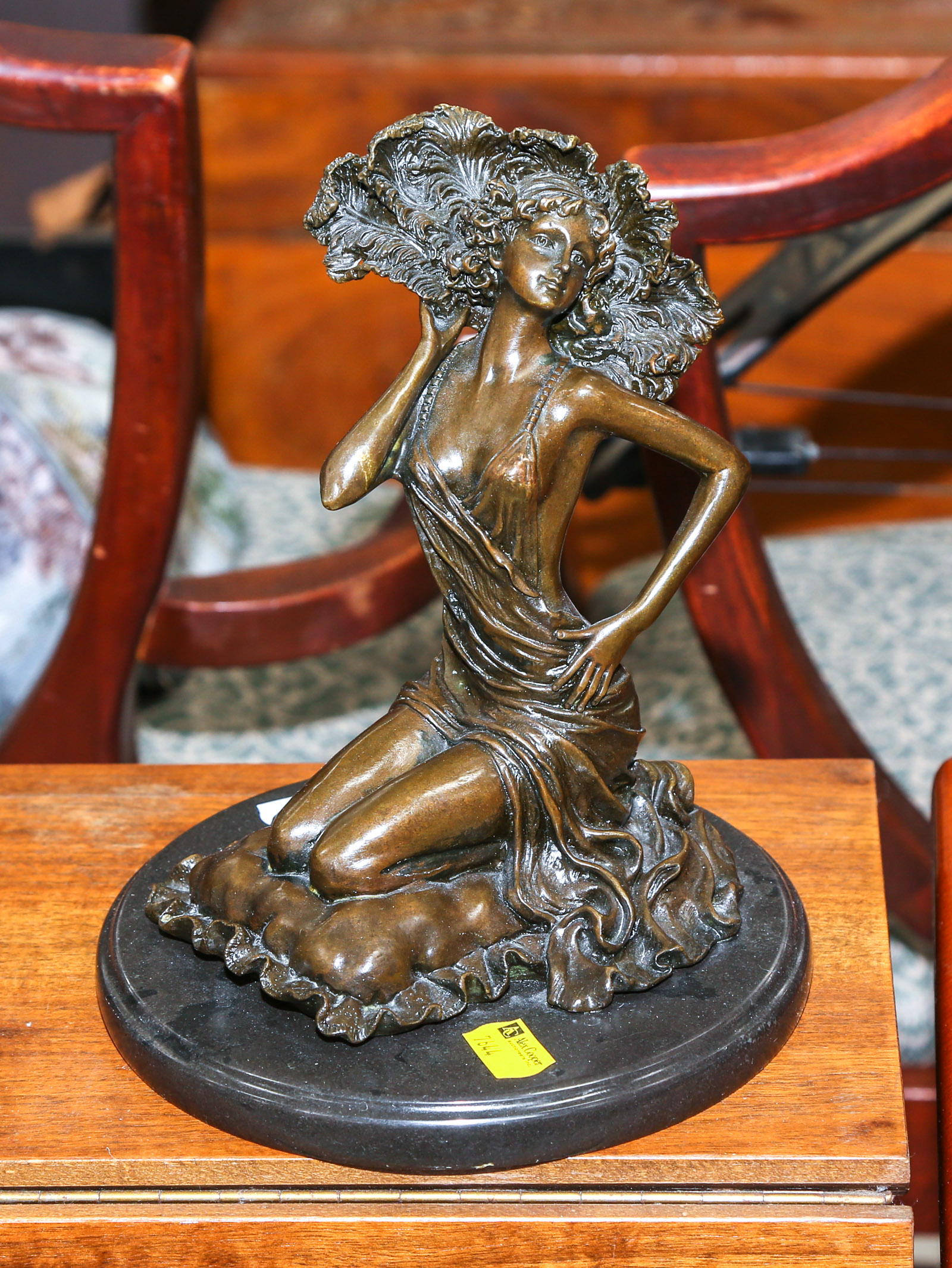 ART DECO STYLE BRONZE OF SEATED