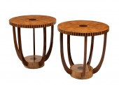 ART DECO-STYLE BURL MAPLE, MAH