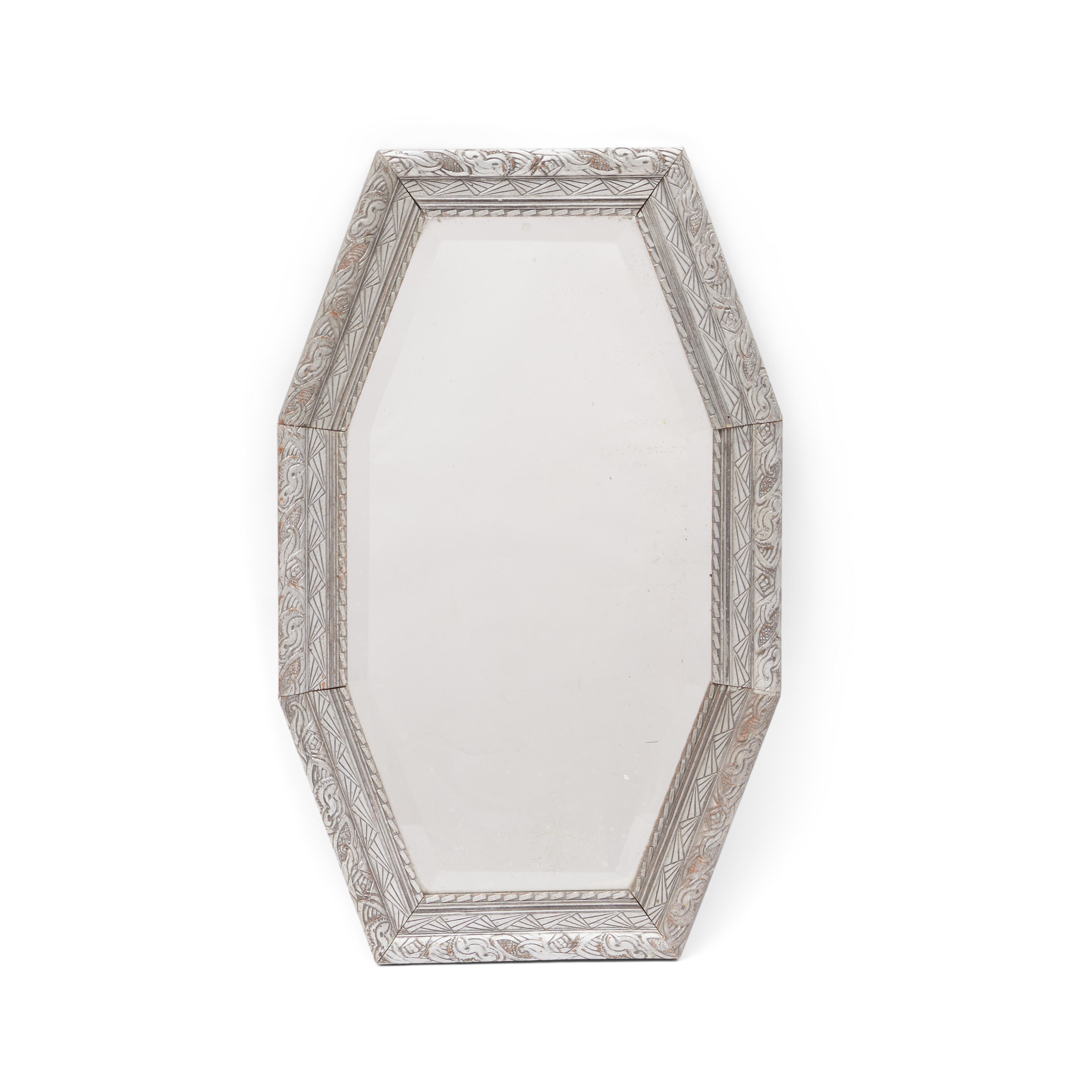 ART DECO-STYLE CARVED AND PAINTED