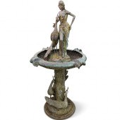 ART DECO STYLE CAST IRON FOUNT