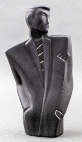 ART DECO STYLE CERAMIC SCULPTU