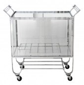 ART DECO STYLE CHROME & GLASS