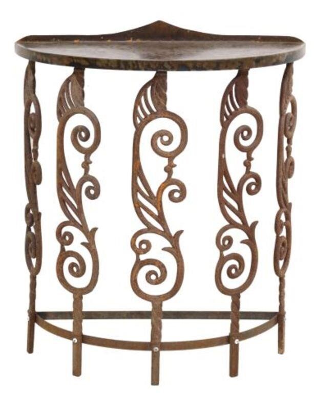 ART DECO STYLE COPPER & IRON
