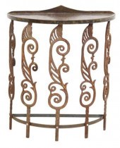ART DECO STYLE COPPER & IRON C