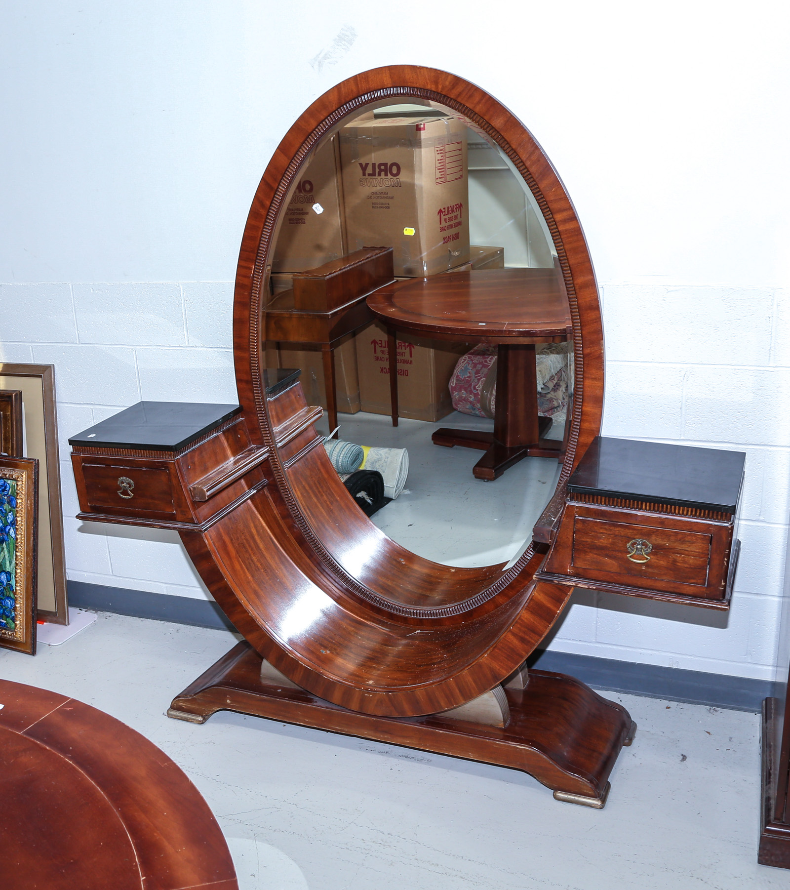 ART DECO STYLE DRESSING MIRROR