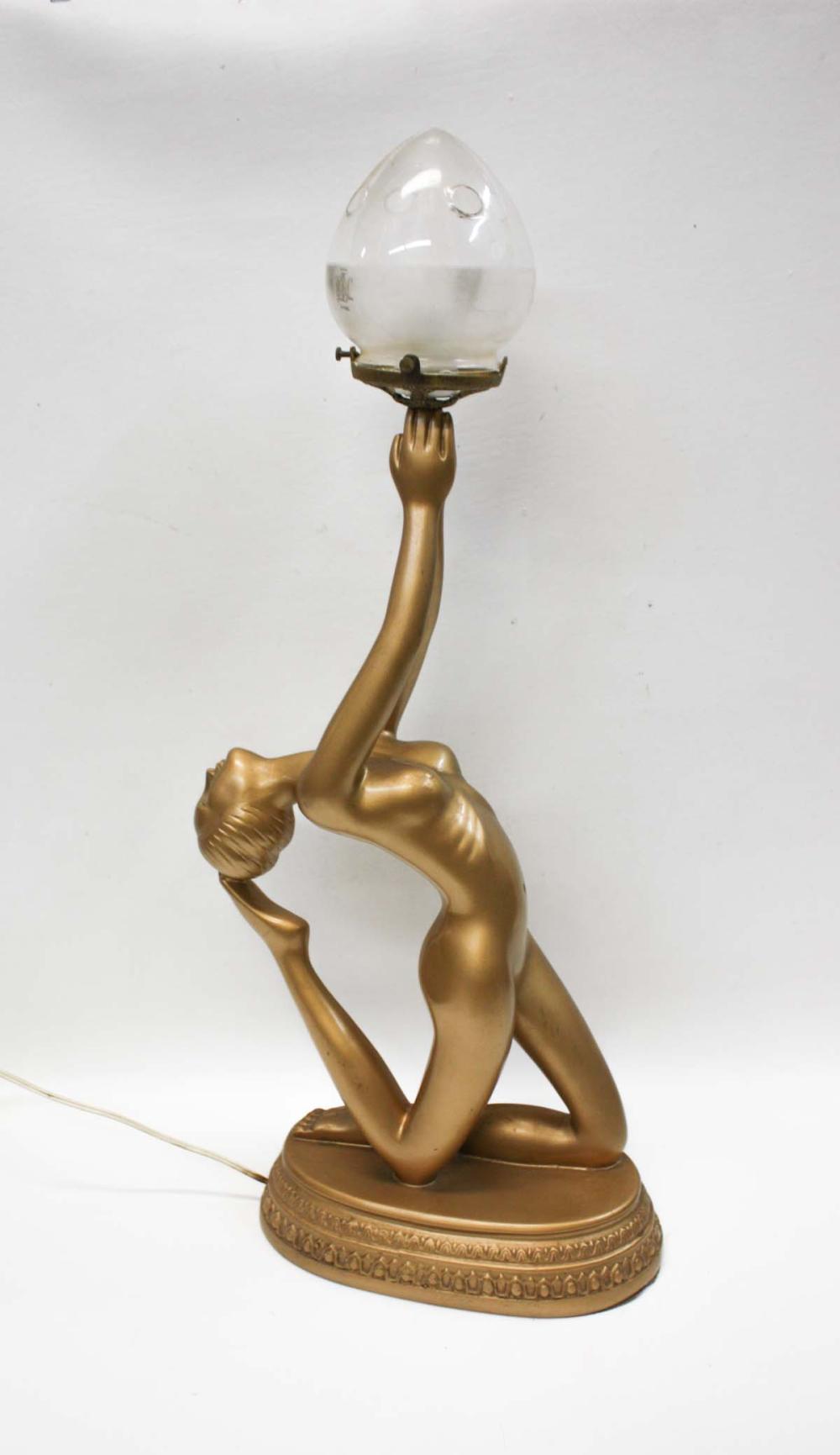 ART DECO STYLE FIGURAL TABLE