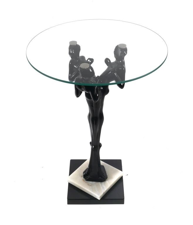ART DECO STYLE FIGURAL TRIPLE